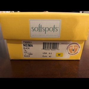 Soft spots black slingback shoes